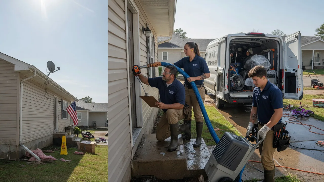 Ceiling Water Damage Restoration in Lancaster, WI near me